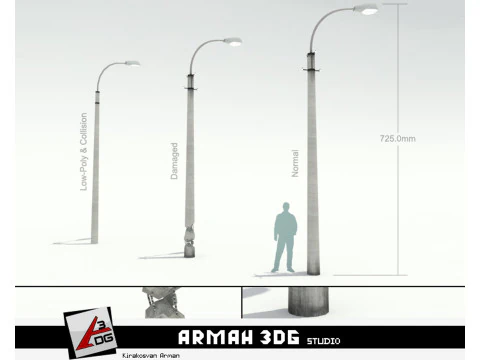 Road lights 3D Model
