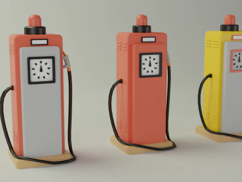 Petrol station 3D Model