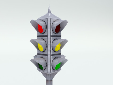 Traffic light poster 3Dモデル
