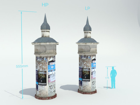 Traffic light poster 3Dモデル