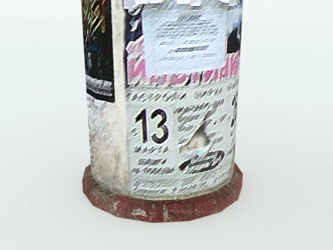 Traffic light poster 3D Model
