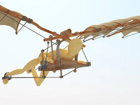 Leonardo da vinci flight 3D Model