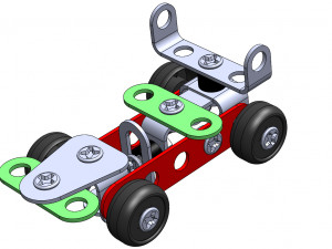 metal racing car diy toy Modelo 3D