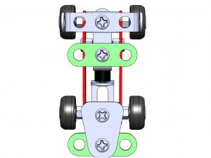 metal racing car diy toy Modelo 3D