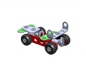 metal racing car diy toy 3D Model