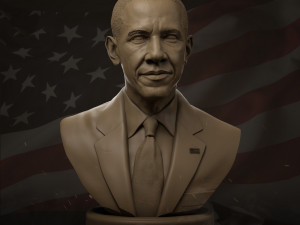 barack obama 3D 프린트 모델