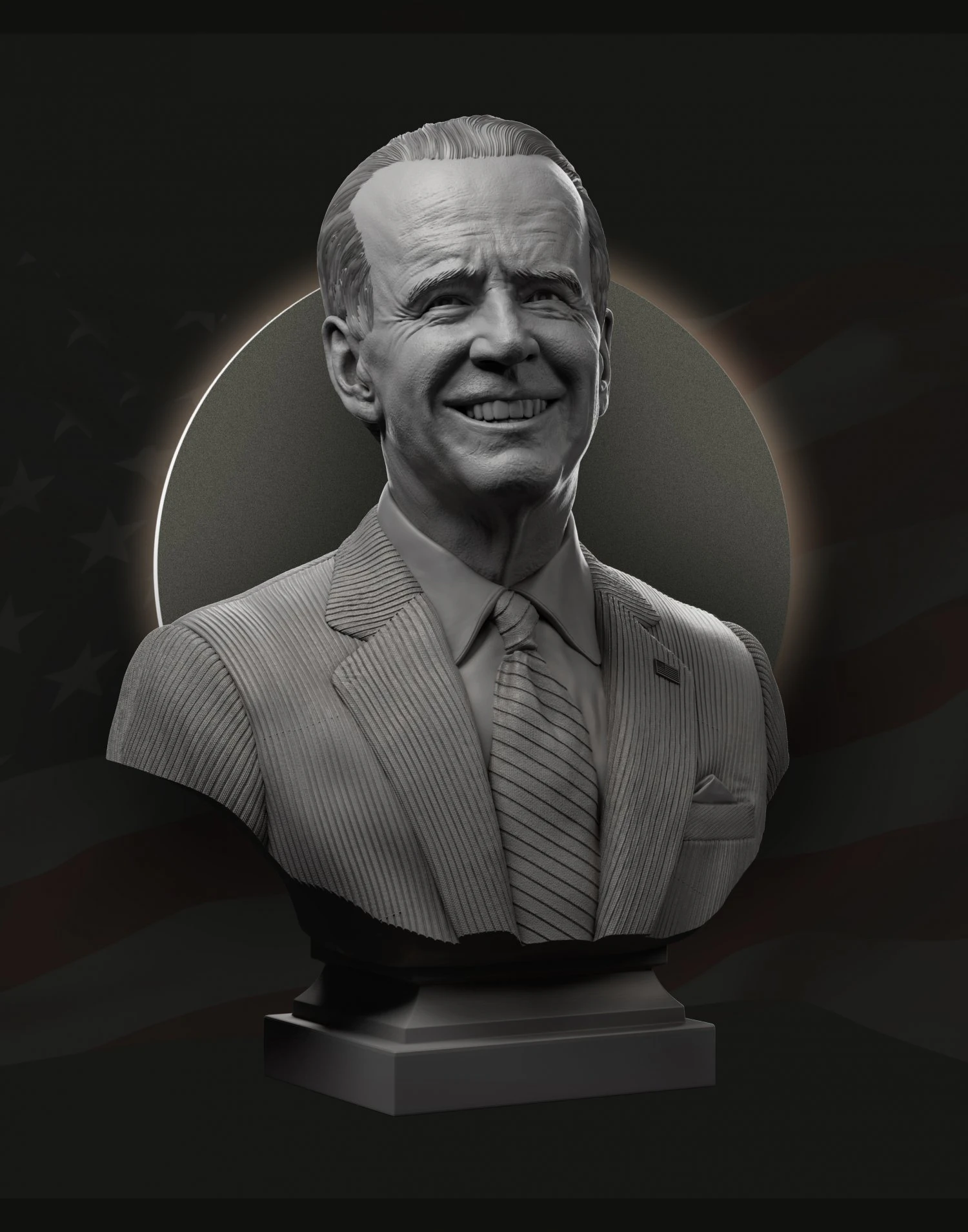 joe biden v2 3D Print Model .c4d .max .obj .3ds .fbx .stl .blend 