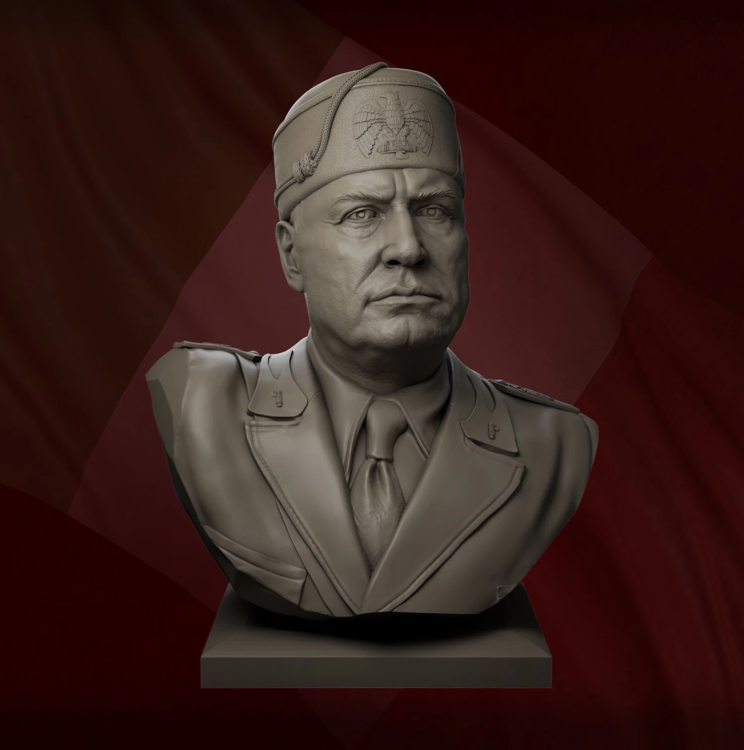 Benito mussolini 3D Print Model .c4d .max .obj .3ds .fbx .stl .blend 