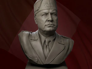 Benito Mussolini Modello di stampa 3D