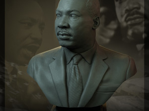 Martin luther king 3D-printmodel