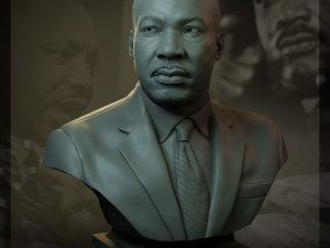 Martin luther king 3D-printmodel