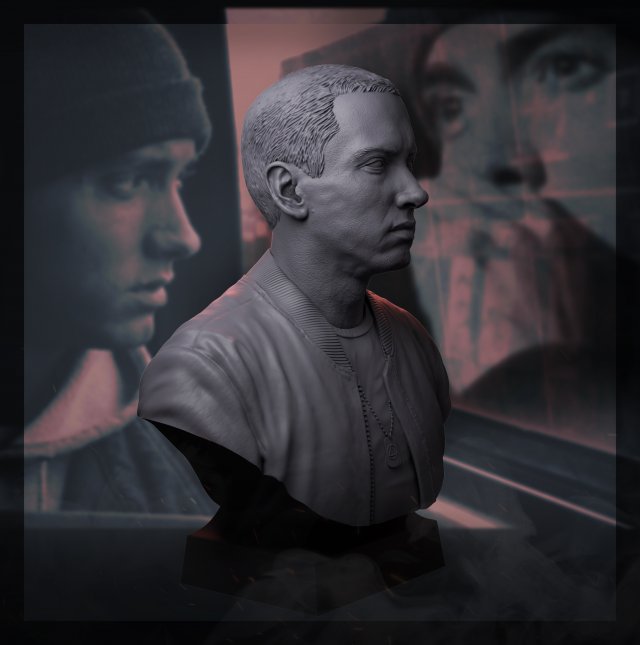 Eminem 3D Принт Модель In Скульптуры 3DExport