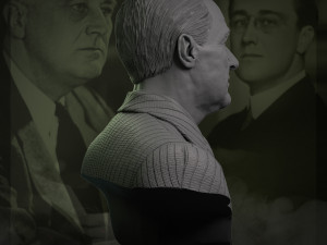 franklin delano roosevelt 3Dプリントモデル
