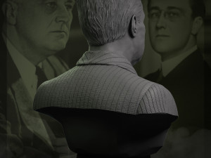 franklin delano roosevelt 3Dプリントモデル