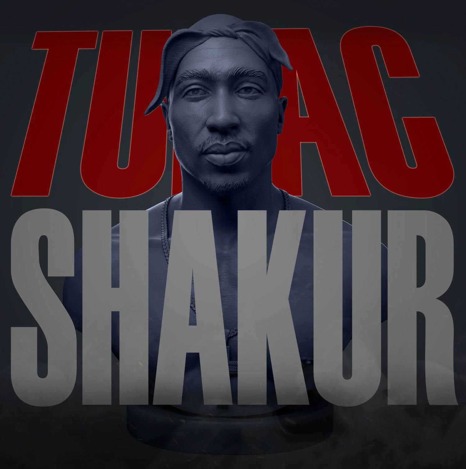 tupac shakur 3D Print Model .c4d .max .obj .3ds .fbx .stl .blend 