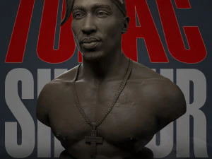 tupac shakur 3D Print Model