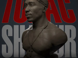 tupac shakur 3D Print Model