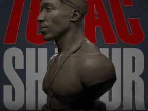 tupac shakur 3D Print Model