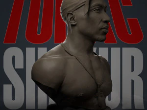 tupac shakur 3D Print Model