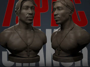tupac shakur 3D Print Model