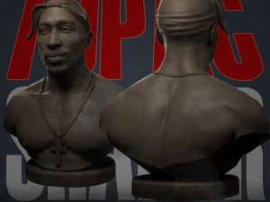 tupac shakur 3D Print Model