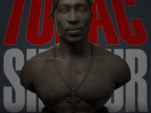 tupac shakur 3D प्रिंट मॉडल