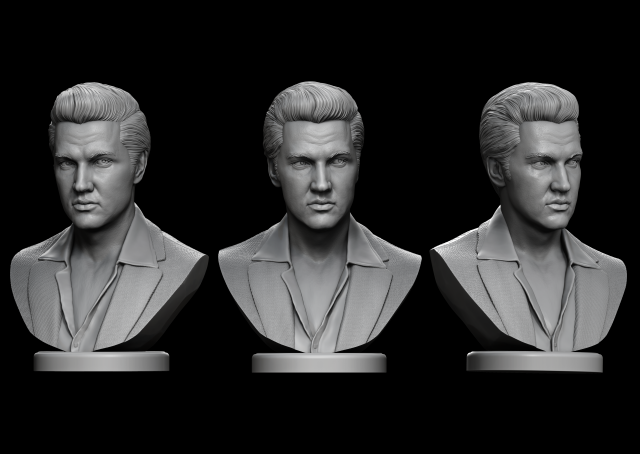 elvis presley 3D Baskı Modeli .c4d .max .obj .3ds .fbx .stl .blend 
