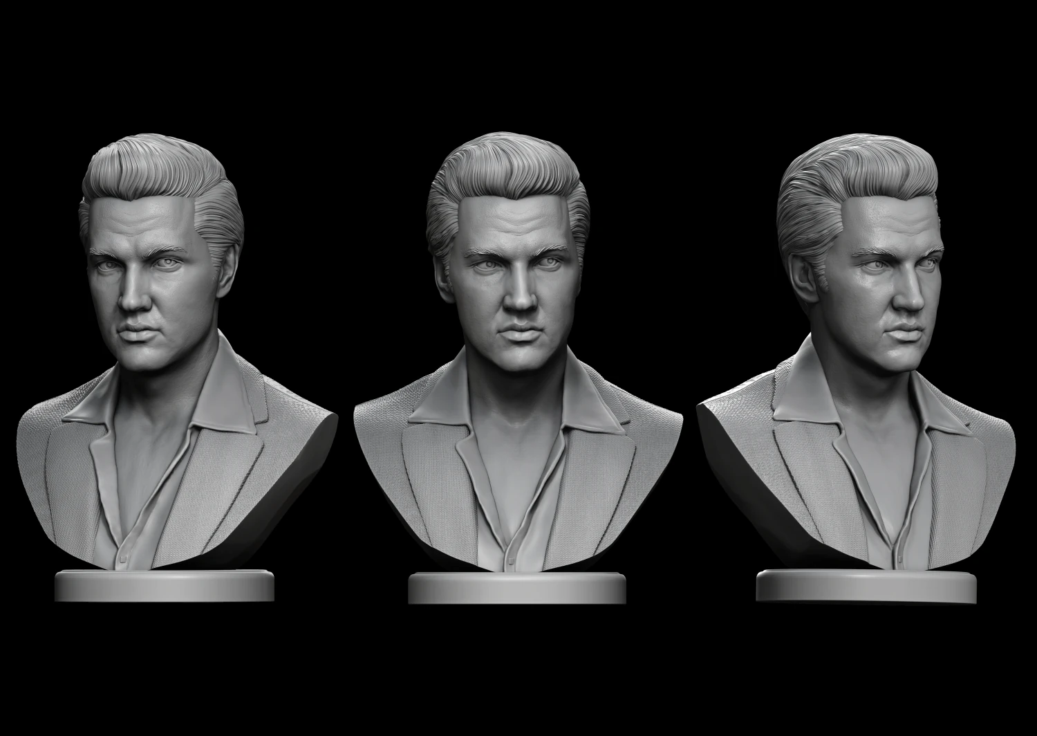 elvis presley 3D Print Model .c4d .max .obj .3ds .fbx .stl .blend 