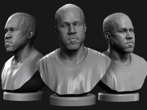 kanye batı 3D Baskı Modeli