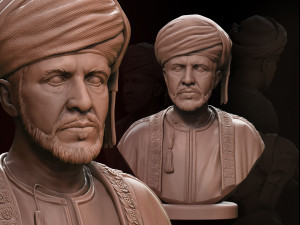 qaboos bin said 3D-printmodel