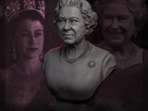 queen elizabeth ii 3d print model 3D Print Model