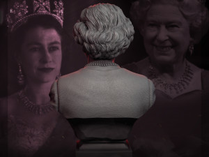 queen elizabeth ii 3d print model Modello di stampa 3D