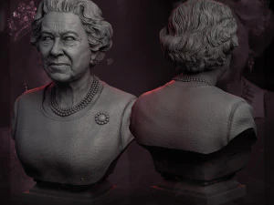 queen elizabeth ii 3d print model 3D Print Model