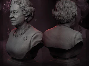 queen elizabeth ii 3d print model 3D Print Model