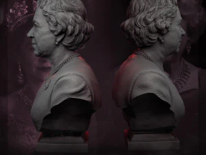 queen elizabeth ii 3d print model 3D Print Model