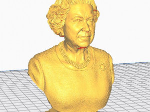 queen elizabeth ii 3d print model Modello di stampa 3D