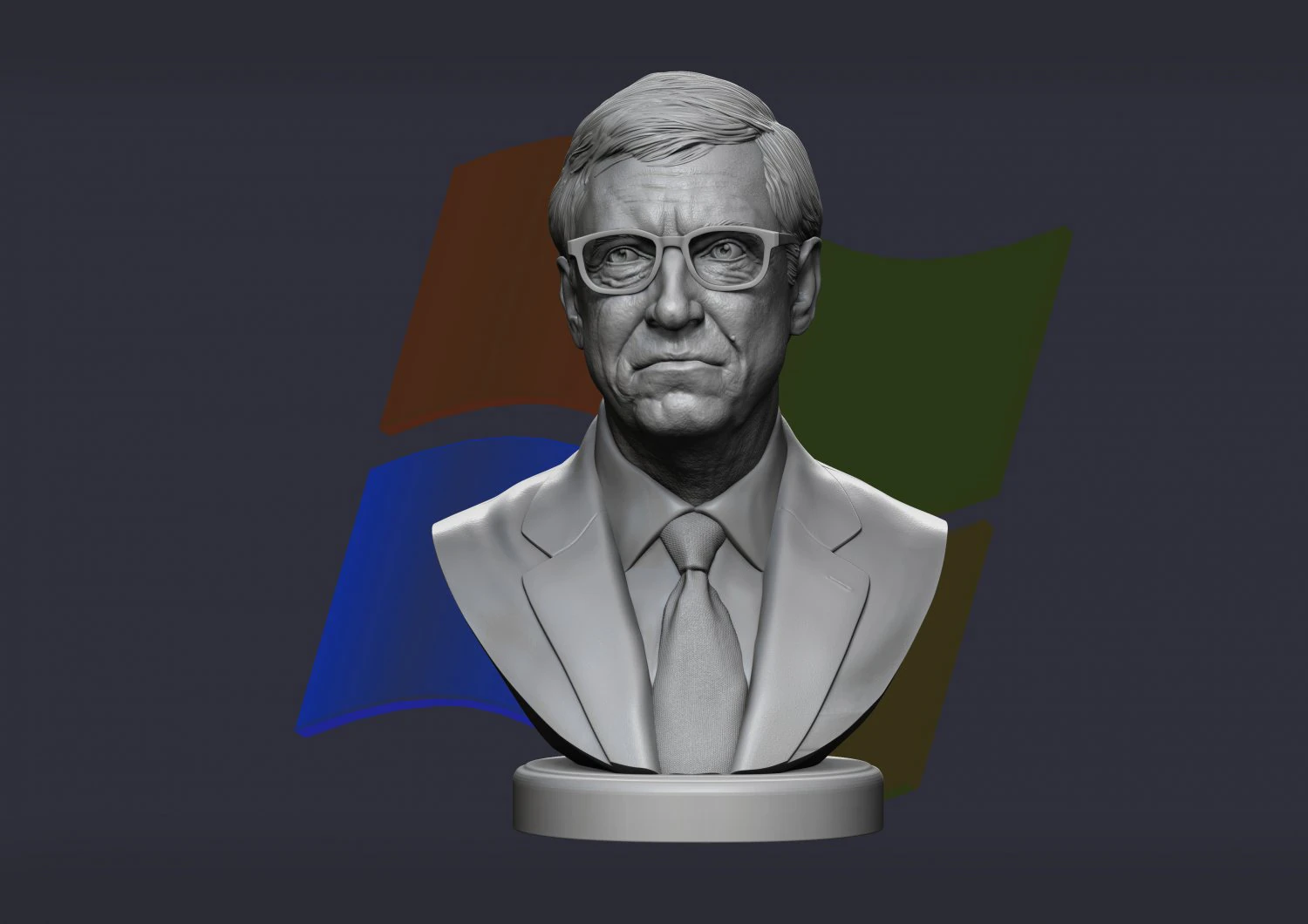 bill gates 3d print model 3D Print Model .c4d .max .obj .3ds .fbx .stl .blend 