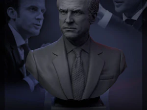 Modello di stampa 3D di Emmanuel Macron Modello di stampa 3D