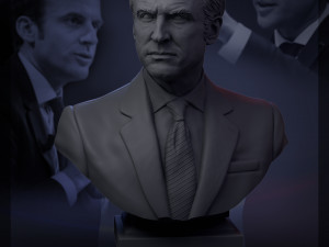 emmanuel macron 3d print model 3D 打印模型