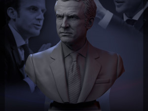 emmanuel macron 3d print model 3D 打印模型