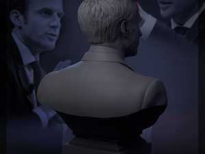 emmanuel macron 3d print model 3D 打印模型