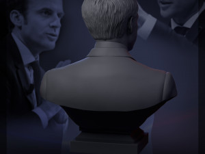 emmanuel macron 3d print model 3D 打印模型