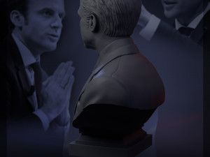emmanuel macron 3d print model 3D 打印模型
