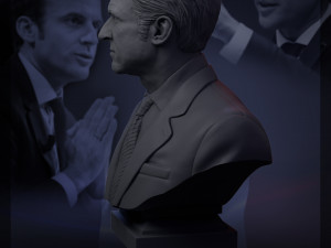 emmanuel macron 3d print model 3D 打印模型