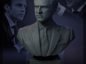 emmanuel macron 3d print model 3D 打印模型
