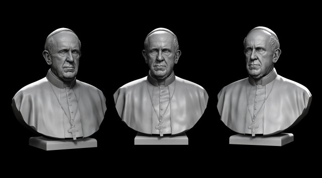 pope francis v1 3d print model 3D-printmodel .c4d .max .obj .3ds .fbx .stl .blend 