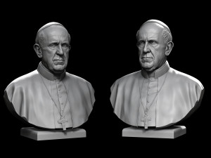 pope francis v1 3d print model 3D-printmodel