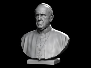 pope francis v1 3d print model 3D-printmodel