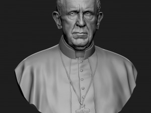 pope francis v1 3d print model 3D-printmodel