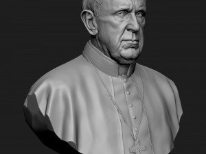 pope francis v1 3d print model 3D-printmodel